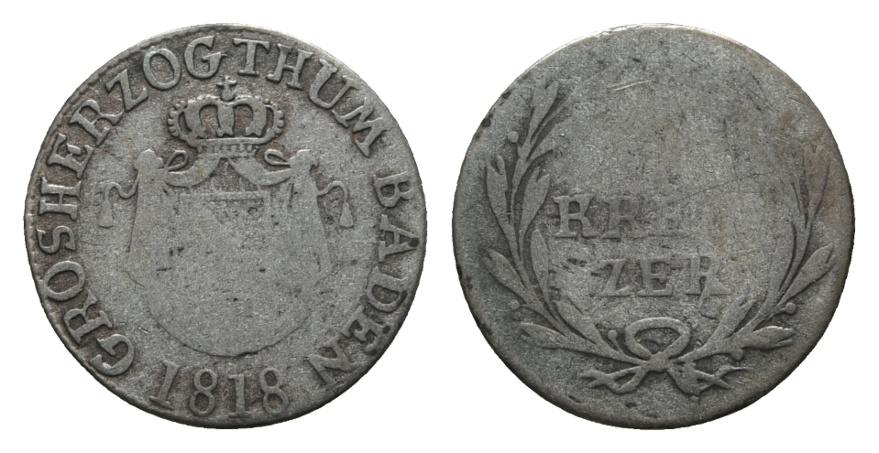  Altdeutschland; Kleinmünze 1818   