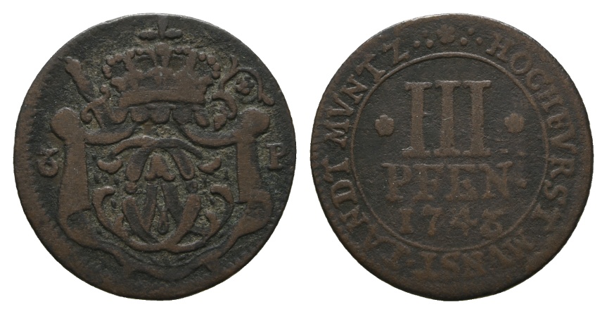  Altdeutschland; Kleinmünze 1746   