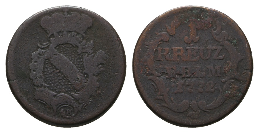  Altdeutschland; Kleinmünze 1772   