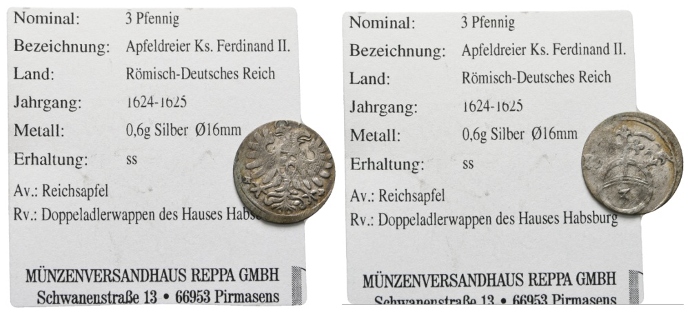  Altdeutschland; Kleinmünze 1625   