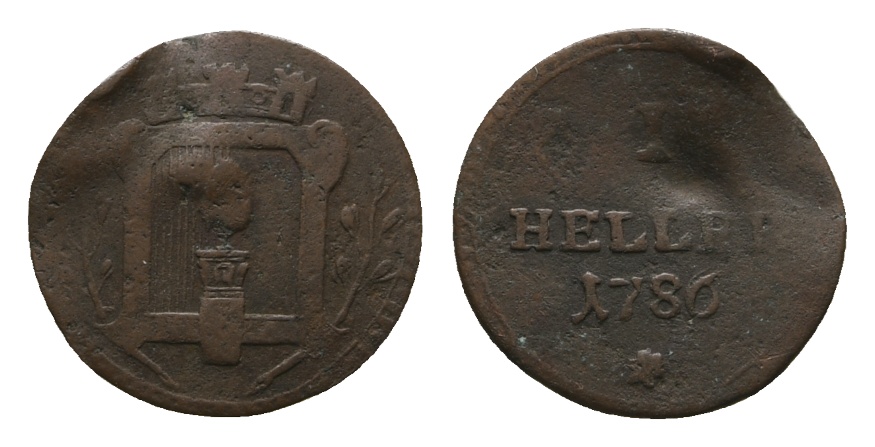  Altdeutschland; Kleinmünze 1786   