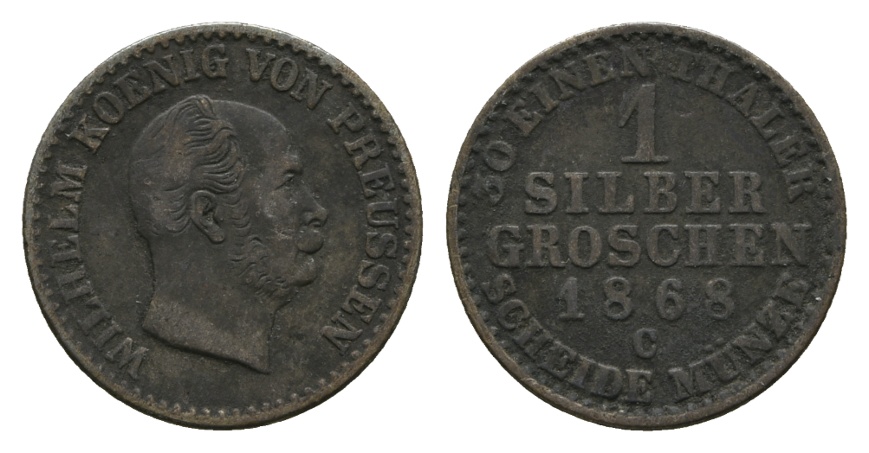  Altdeutschland; Kleinmünze 1868   