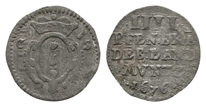  Altdeutschland; Kleinmünze 1776   