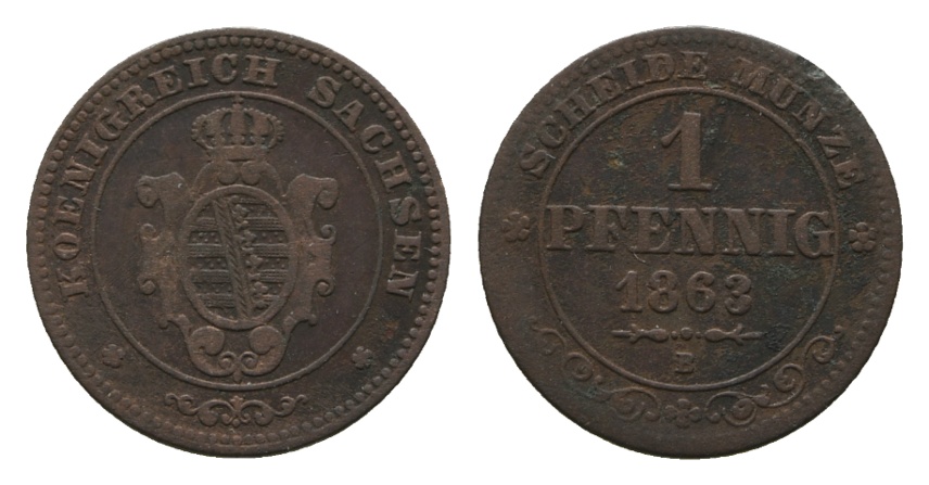  Altdeutschland; Kleinmünze 1863   