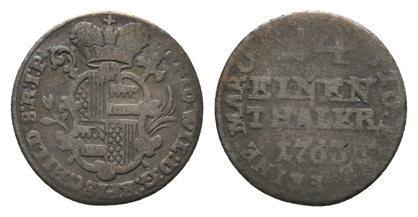  Altdeutschland; Kleinmünze 1766   
