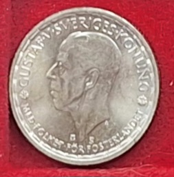  Schweden 2Kronen, 1950 Silber   
