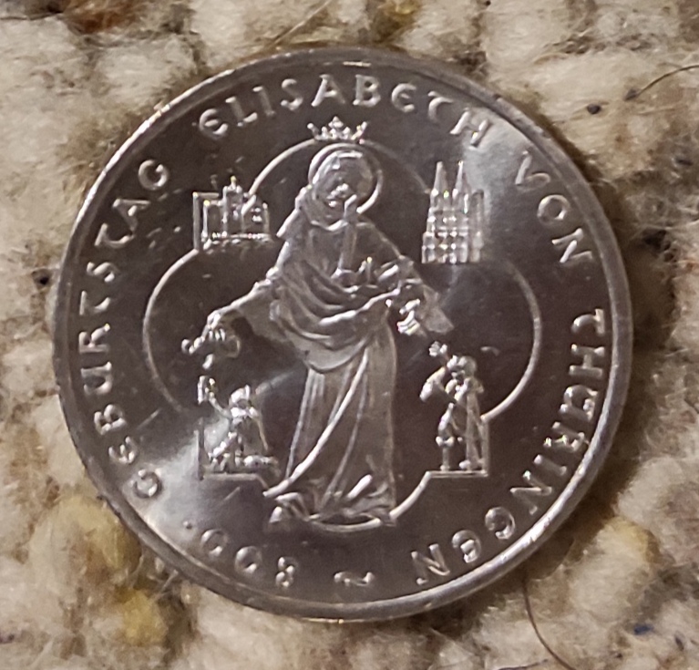  Deutschland 10 Euro 2007, SILBER, 800. Geburtstag von Elisabeth von Thüringen   