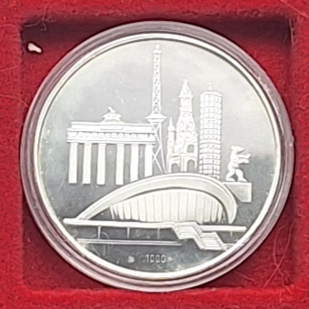  Medaille Deutschland 1977 Internationale Funkausstellung 1000er Silber gekapselt   