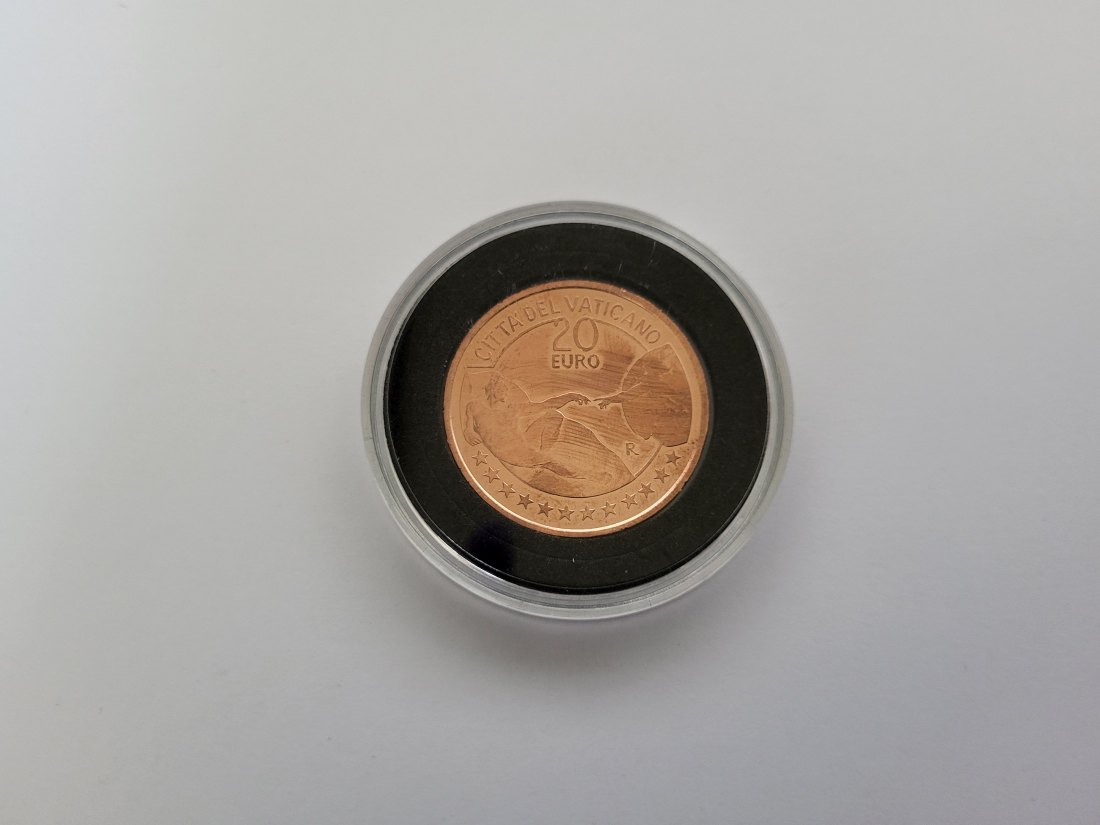  20 Euro Kupfer Cu Vatikan Vaticano Spittalgold9800 (5559   