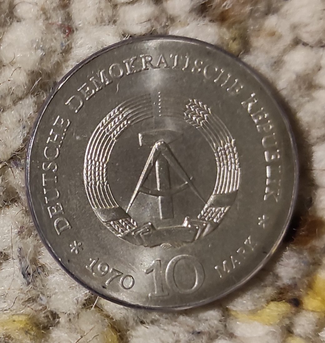  DDR 10 Matk 1970, SILBER, 200. Geburtstag von Ludwig van Beethoven   