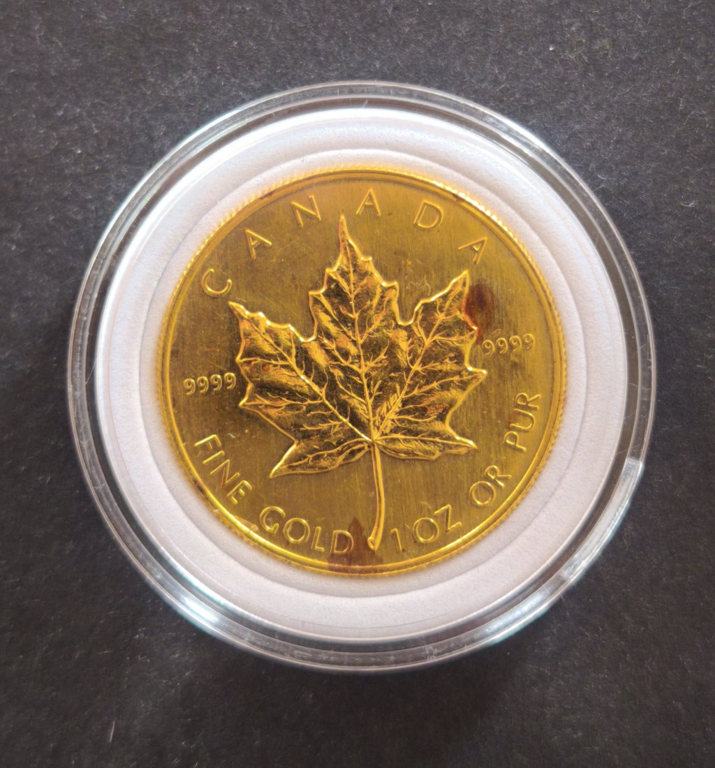 1 Oz Goldmünze - Kanada 50 Dollar 1989 - Ahornblatt