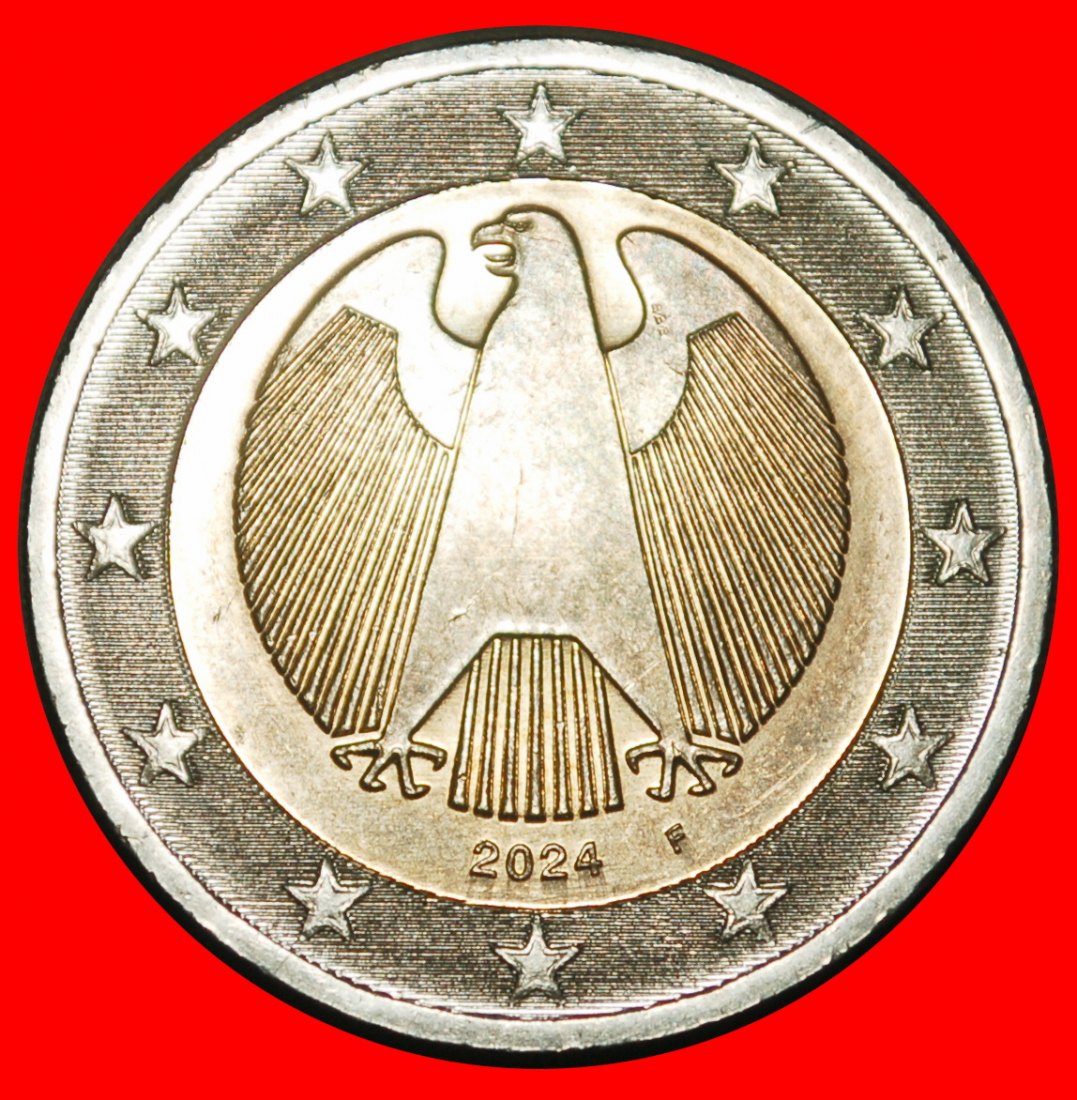  Ⰺ NON-PHALLIC TYPE (2008-2026): GERMANY ★ 2 EUROS 2024F BADEN-WUERTTEMBERG! ★LOW START ★ NO RESERVE!   