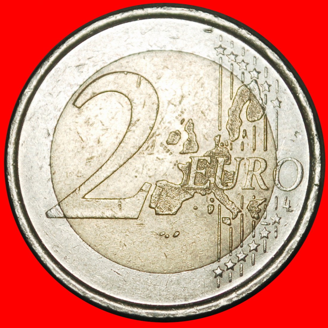  Ⰺ JUAN CARLOS I (1975-2014): SPAIN ★ 2 EUROS 1605-2005 DON QUIXOTE! ★LOW START ★ NO RESERVE!   