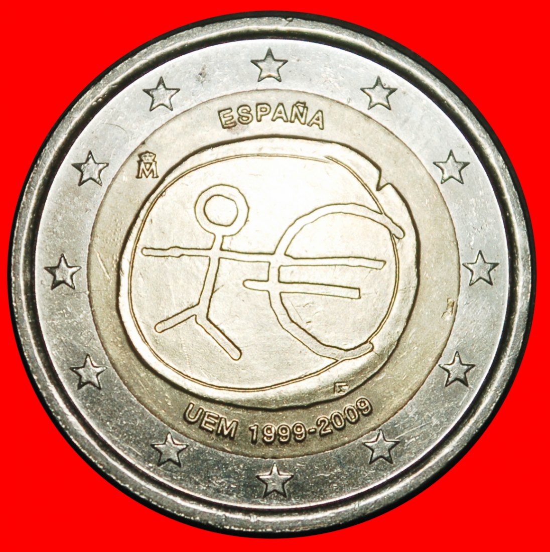 Ⰺ GREECE:SPAIN★2 EUROS 1999-2009 NON-PHALLIC TYPE 2007-2026! NOT LARGE STARS★LOW START ★ NO RESERVE!