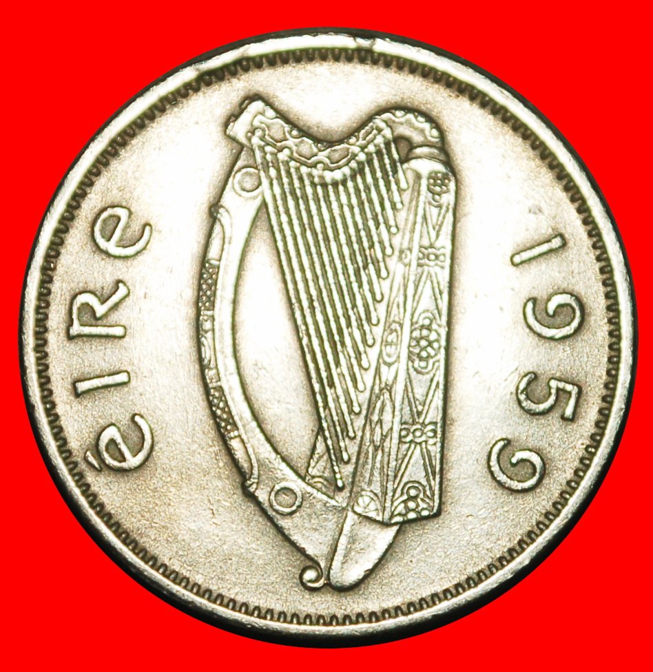  Ⰺ 2 SOLD GREAT BRITAIN (1928-1969): IRELAND ★ 6 PENCE 1959 IRISH WOLFHOUND! ★LOW START ★ NO RESERVE!   