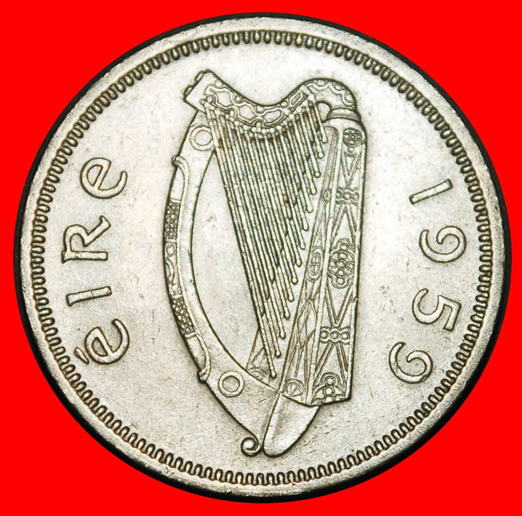  Ⰺ GREAT BRITAIN (1928-1968) NOT SILVER: IRELAND ★ 1 SHILLING 1959 BULL! II B★LOW START ★ NO RESERVE!   