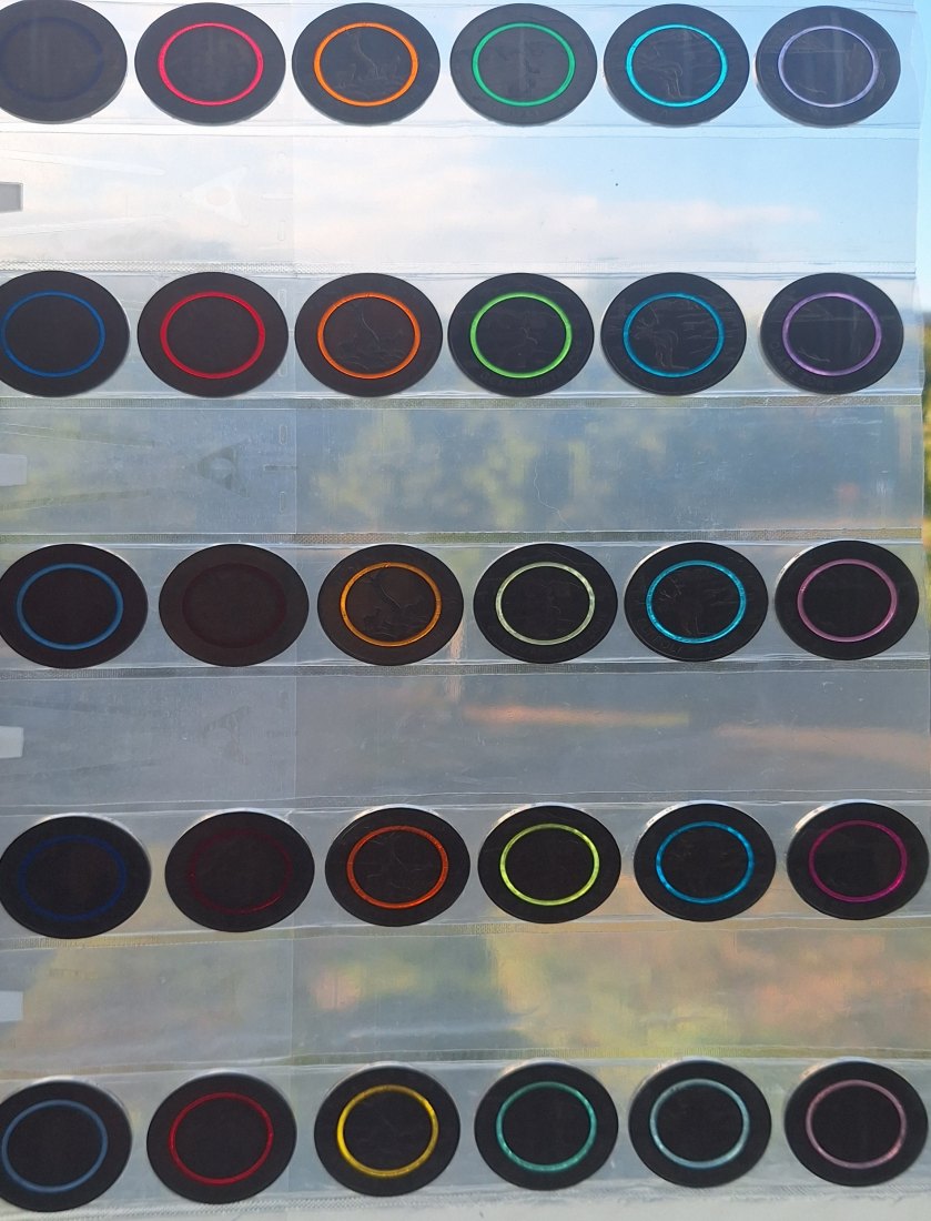  6x5Euro Deutschland Polymerringmünzen Planet Erde 2016 bis polare Zone 2021 (III)   
