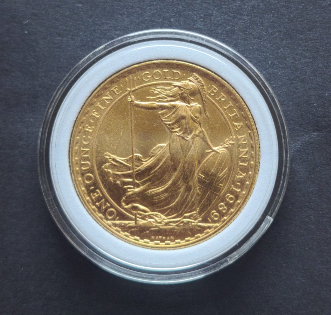 1 Oz Goldmünze - Großbritannien 100 Pfund 1989 - Britannia