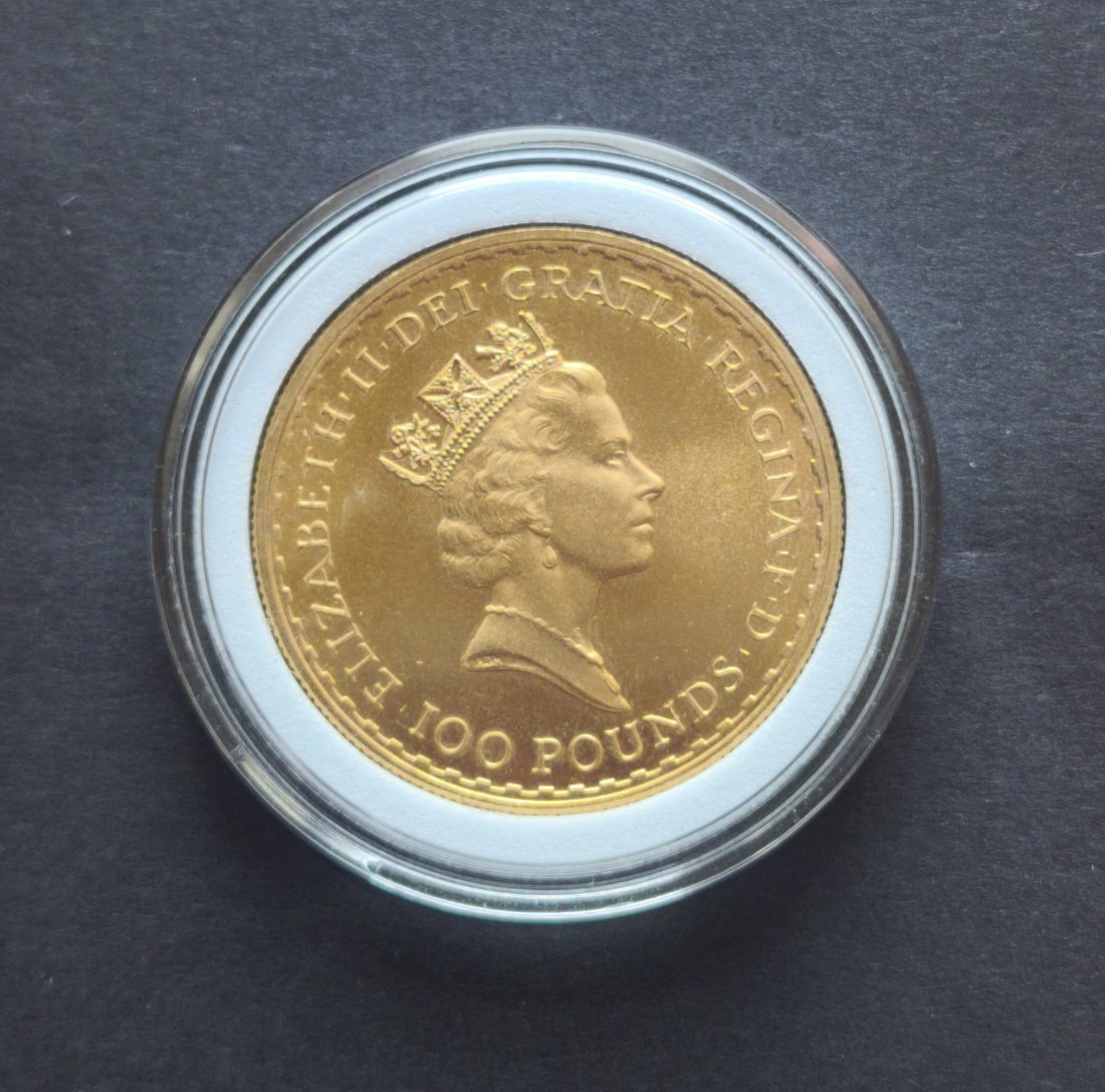  1 Oz Goldmünze - Großbritannien 100 Pfund 1989 - Britannia   