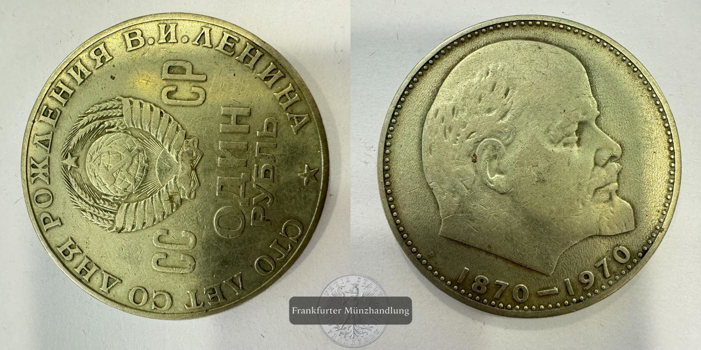  Russland, 1 Rubel 1970 Vladimir Lenin FM-Frankfurt  Kupfer/Nickel   