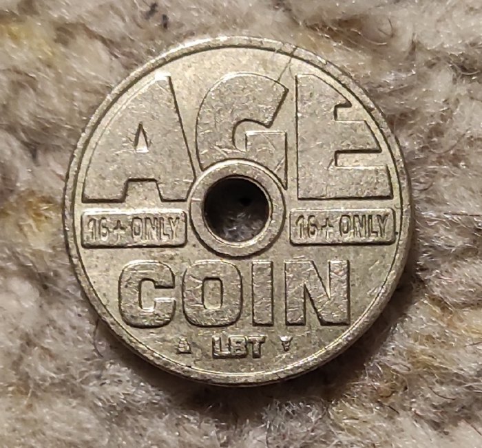  z015: Belgischer Age Coin LBT, Maschinentoken/Automatentoken   