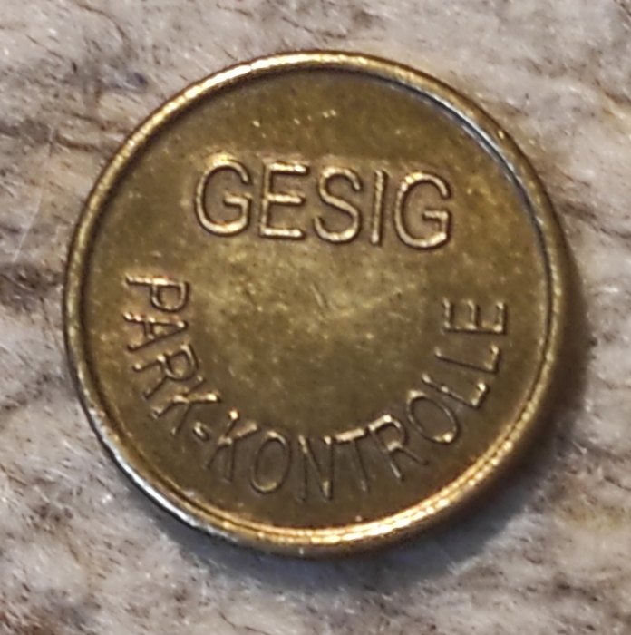  z076: Österreich Gesig östereichische Park-Kontrolle Parkmünze   