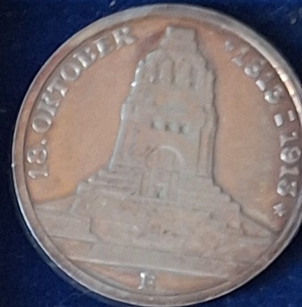  Deutsches Kaiserreich. 3 Mark. 1913 18.Oktober 1813-1913 Prägestelle E Muldenhütten Silber   