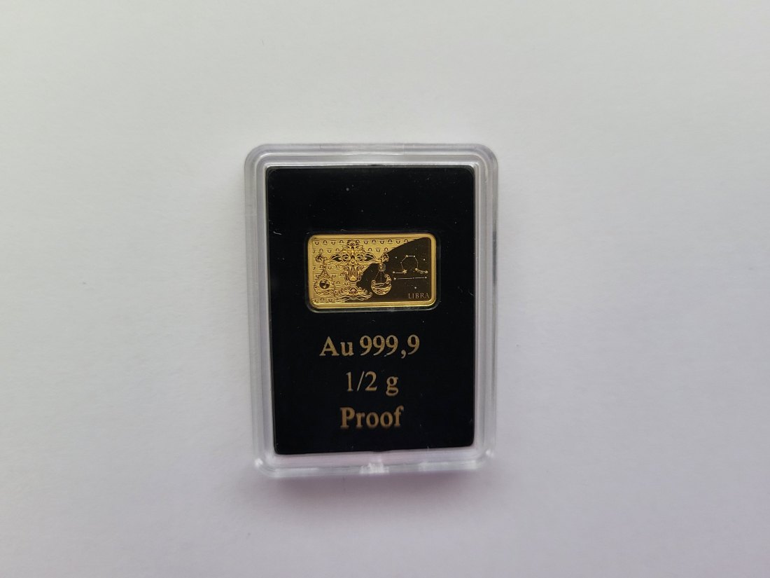  10 Dollar 2020 Waage Goldbarren 0,5g 999,9 Solomon Island Salomonen Spittalgold9800 (3460   