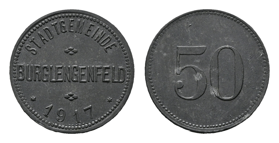  Bayern; Burglengenfeld Stadtgemeinde 1917; WZ: 50; Menzel 4083.3   