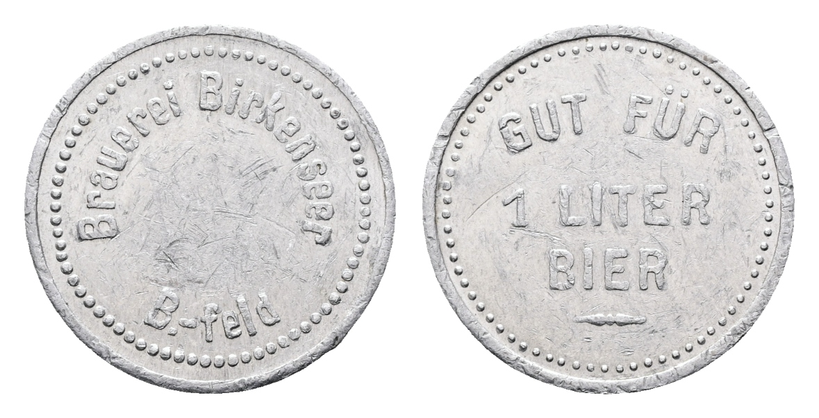  Bayern; Burglengenfeld; Brauerei Birkenseer B.-feld; Gut für 1 Liter Bier; Menzel -(vlg. 4076)   