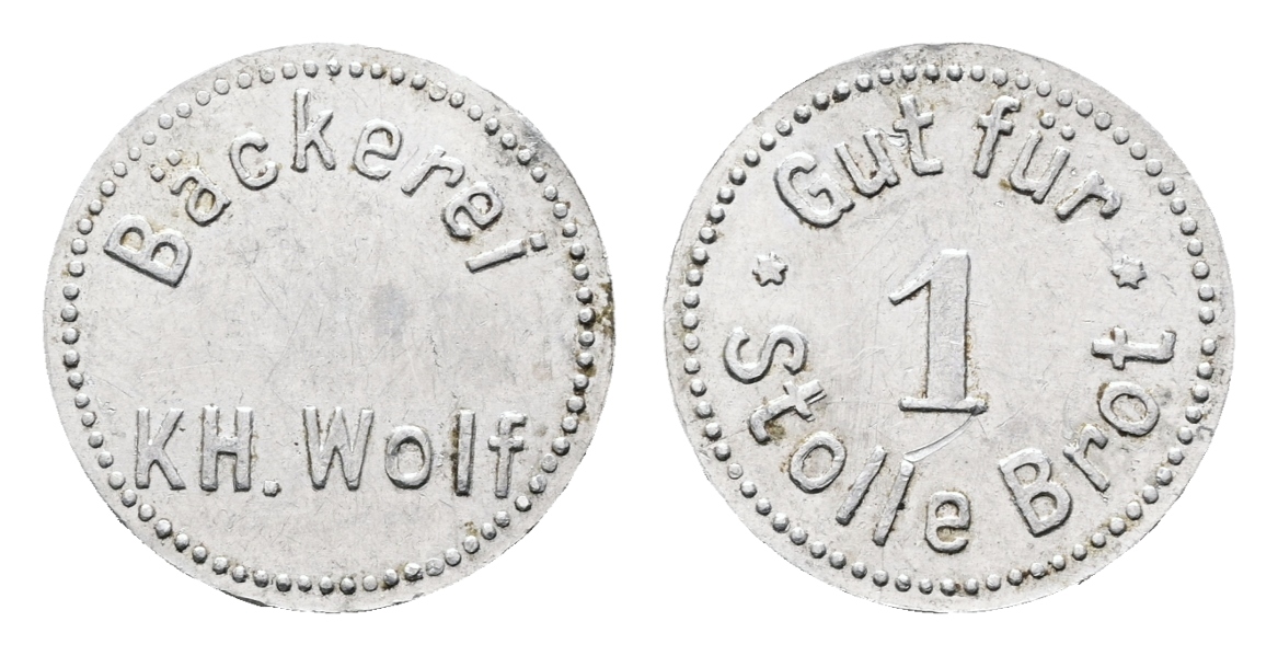  Bayern; Burglauer; Bäckerei KH. Wolf; Gut für 1 Stolle Brot;  Menzel 4074   