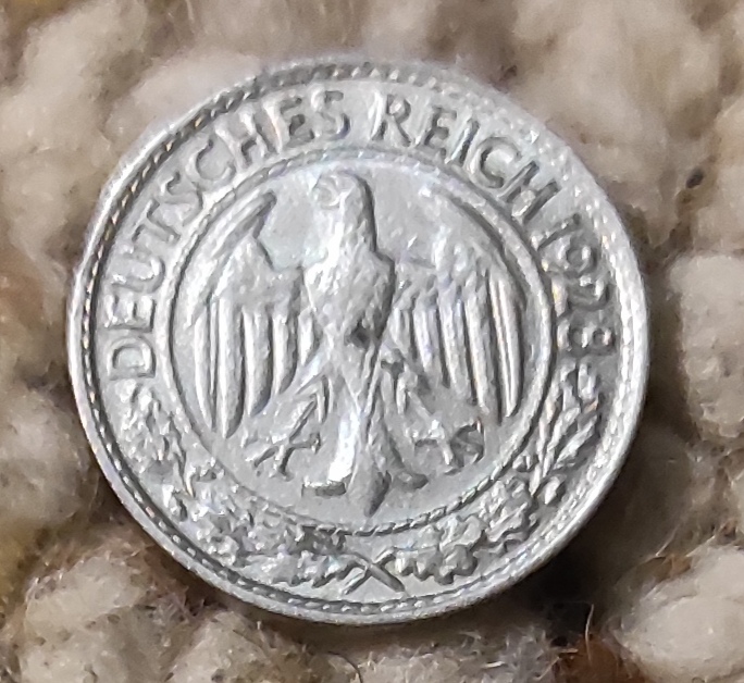  Deutschland 50 Pfennig 1928 D,   