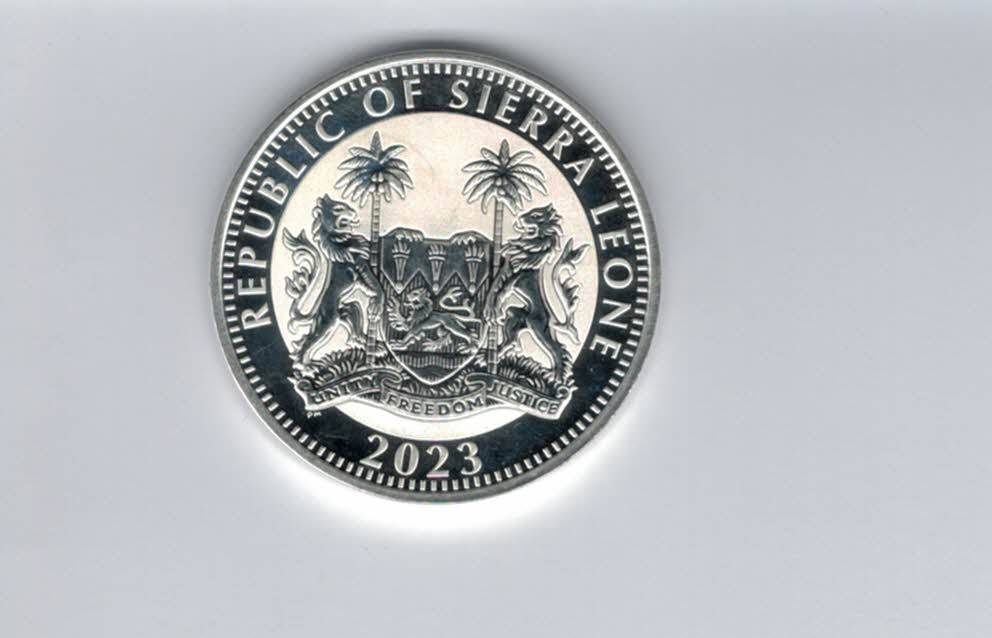  1 Dollar 2023 Buffalo Big five 1 Oz Unze Silbermünze 999 Sierra Leone Spittalgold9800 (5455   