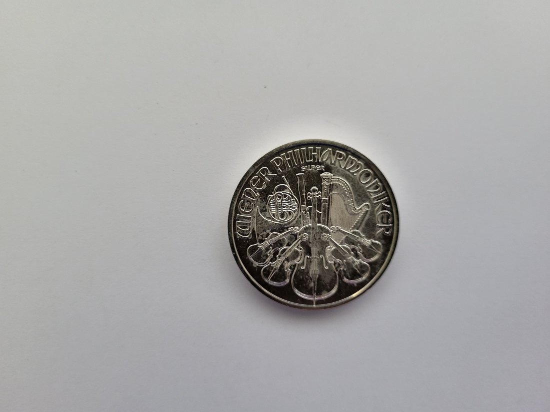  Philharmoniker 2023 1,50 Euro 1 Oz Flecken Silbermünzen Österreich Spittalgold9800 (1248   