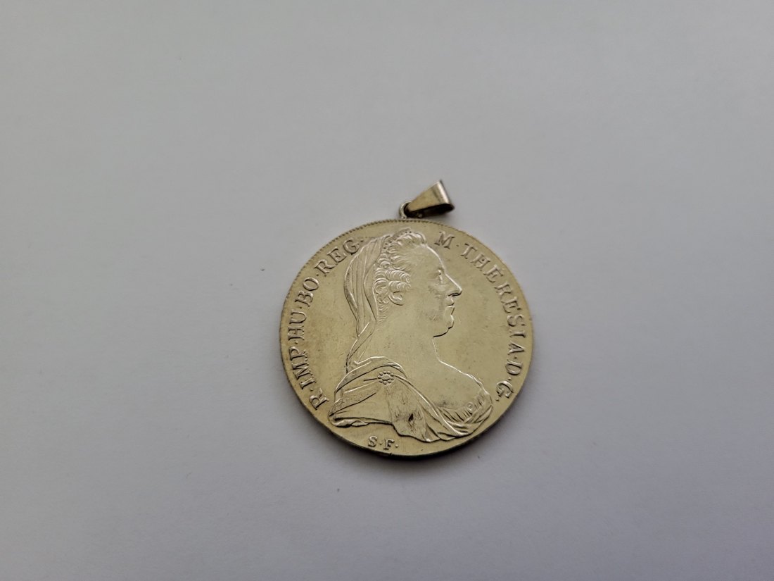  Maria Theresia Taler NP 1780 Anhänger zum Gedenken silber 28,3g Österreich Spittalgold9800 (3469   