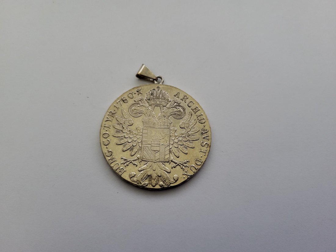  Maria Theresia Taler NP 1780 Anhänger zum Gedenken silber 28,3g Österreich Spittalgold9800 (3469   