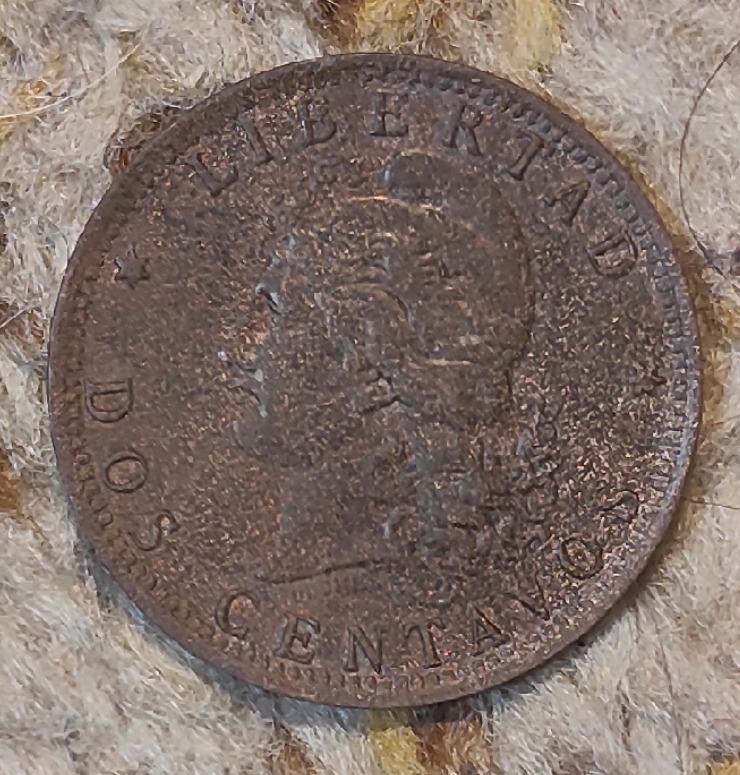  Argentinien 2 Centavos 1890   