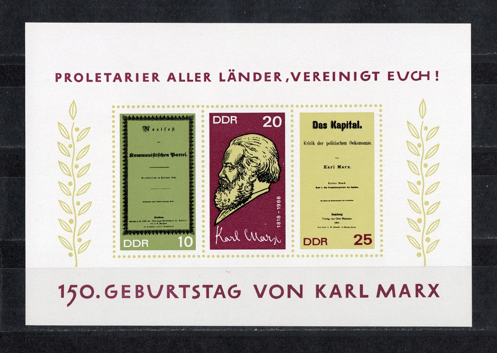  DDR 1968 Mi 1365B-1367B Block 27 **Postfrisch   