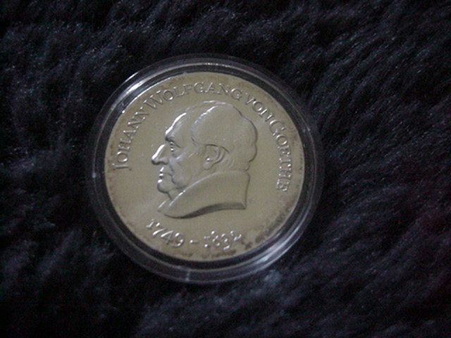 DDR Zum 200.Geburtstag v.Johann Wolfgang Goethe 1969 Silber