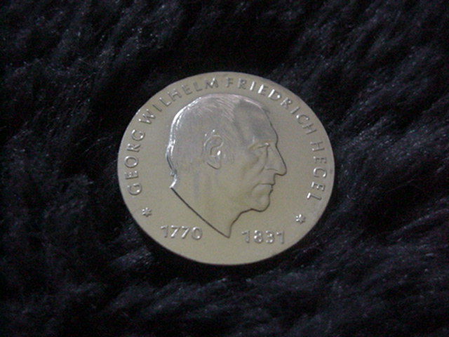DDR Zum 150 Todestag Georg Friedr.Hegel 1981 Silber