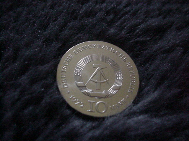  DDR 5 Mark Zum 175 Geb. Heine 1972 Silber   