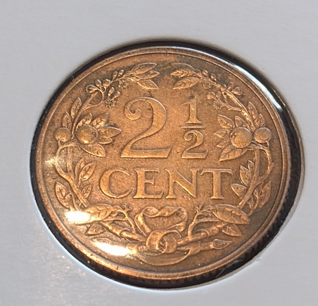  Niederlande 2,6 Cent 1912, KM 150   