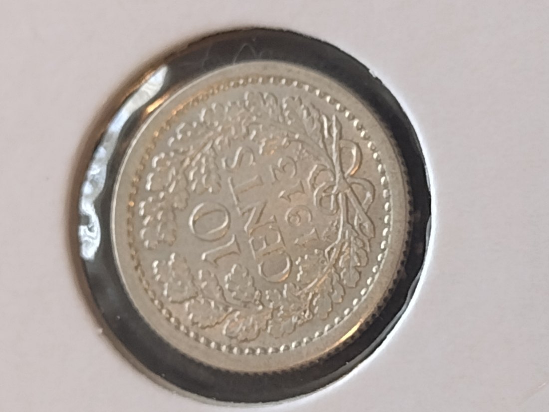  Niederlande 10 Cent 1913, AG 640, KM 145   