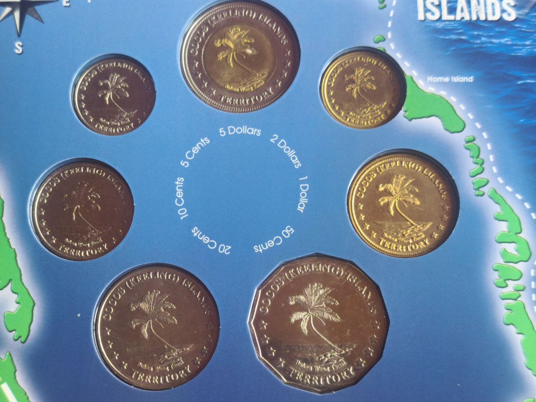  Kokosinseln / Cocos (Keeling) Islands KMS Kursmünzensatz 2004 im Blister   