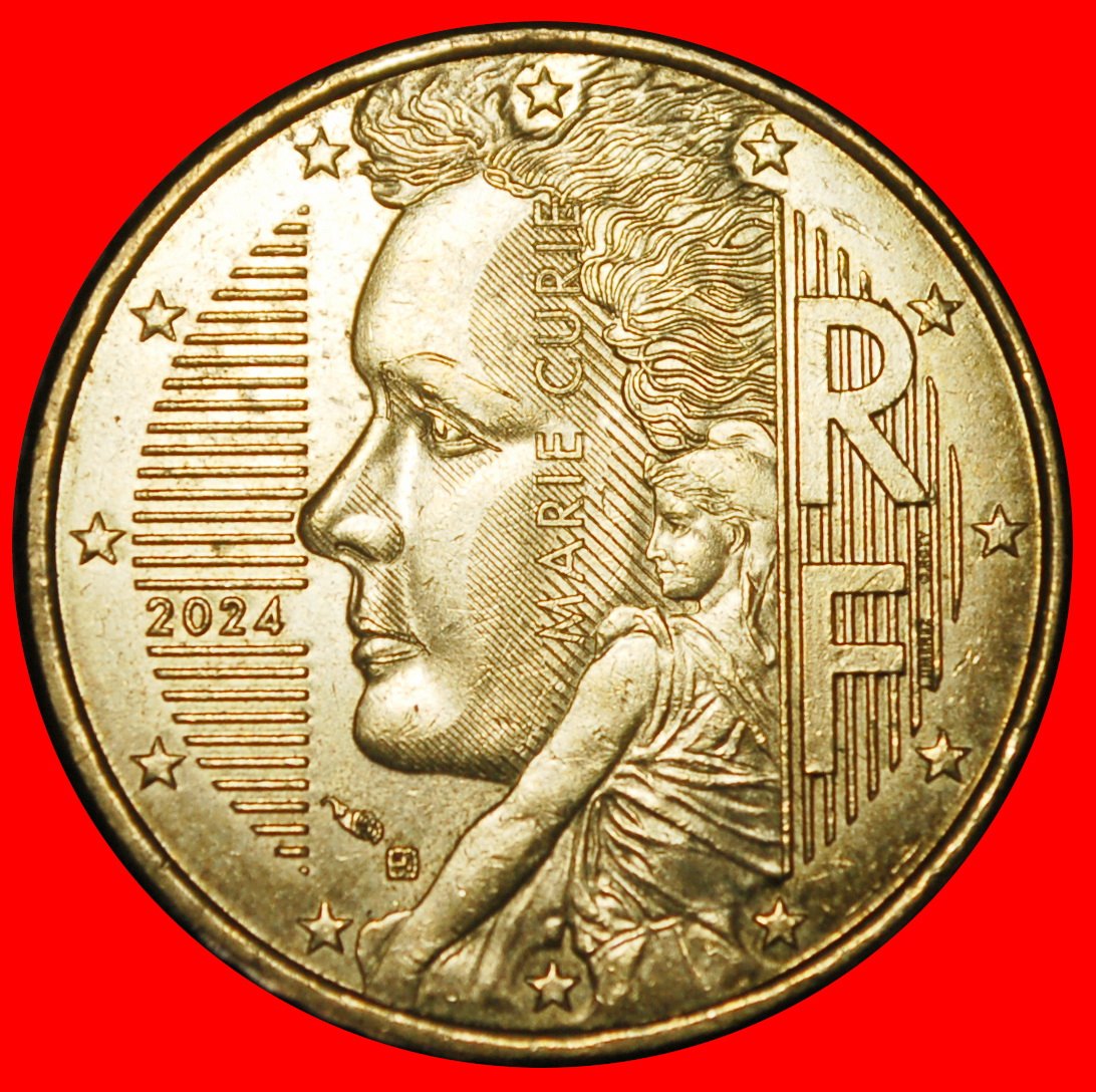  Ⰺ SOWER ERROR (2007-2026): FRANCE★50 EURO CENTS 2024 NORDIC GOLD! DIES B II1★LOW START ★ NO RESERVE!   