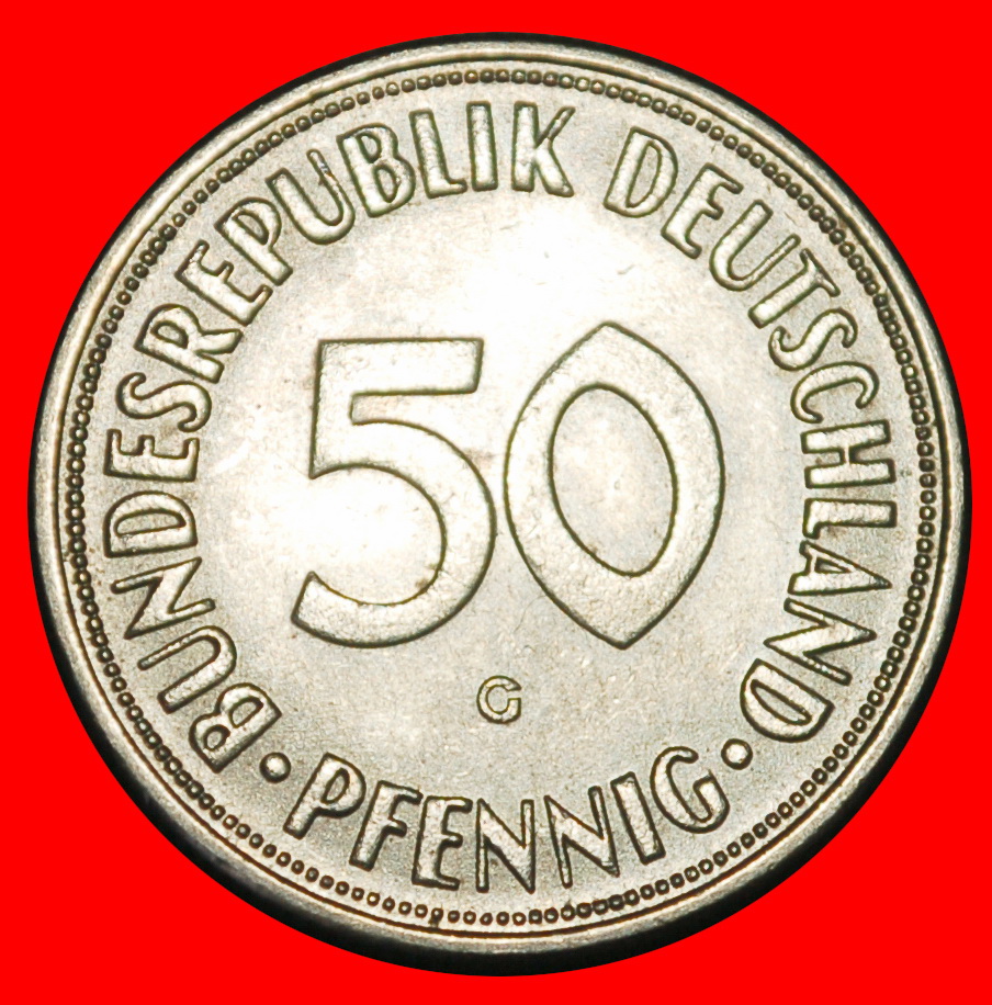  Ⰺ NOT COMMUNIST (1949-2001): GERMANY★50 PFENNIGS 1950G BADEN-WUERTTEMBERG★LOW START ★ NO RESERVE!   