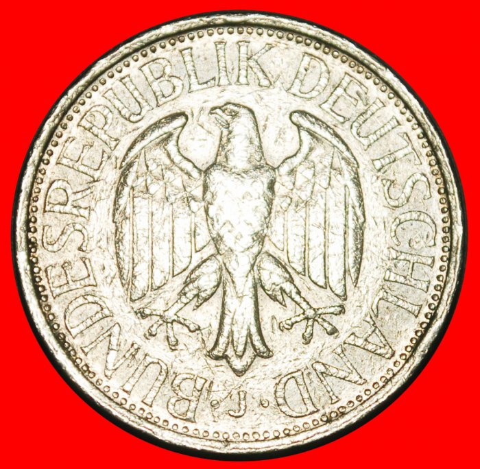  Ⰺ NOT COMMUNIST TYPE (1950-2001): GERMANY ★ 1 MARK 1973J II1 B r2! HAMBURG!★LOW START ★ NO RESERVE!   