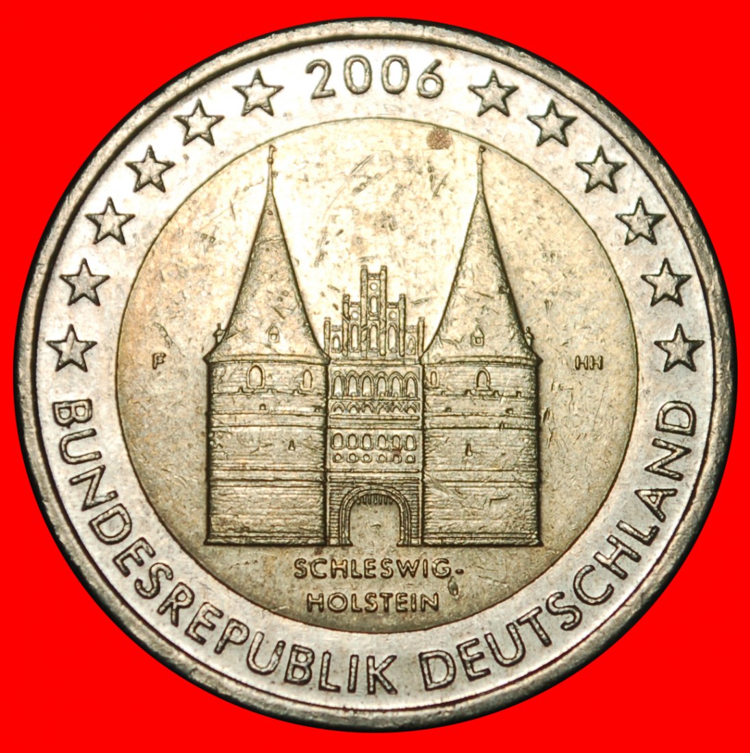 Ⰺ SCHLESWIG-HOLSTEIN: GERMANY ★ 2 EUROS 2006F BADEN-WUERTTEMBERG! PHALLIC ★LOW START ★ NO RESERVE!