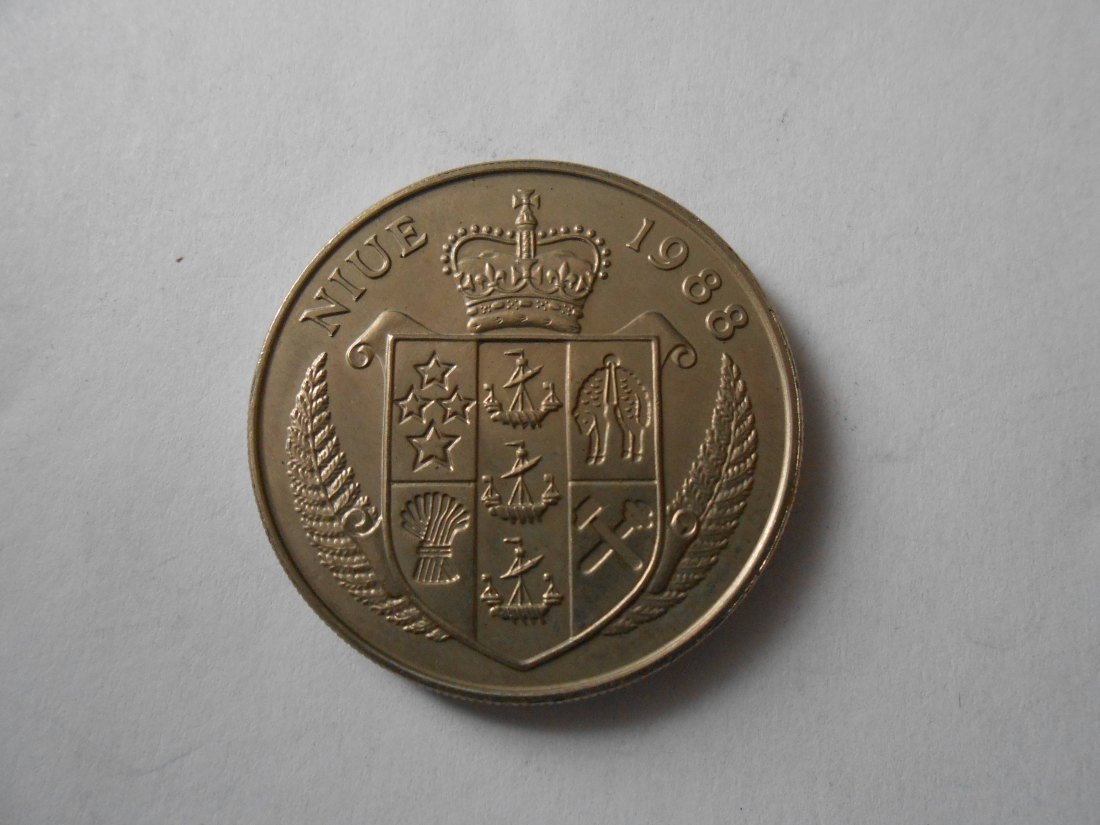  ZX3 Niue 5 NZ-Dollar 1988, Kennedy Ich bin ein Berliner!   