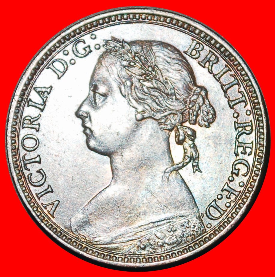 ⰊMISTRESS OF SEAS 1874-1895:GREAT BRITAIN★FARTHING 1880 SHIP★VICTORIA 1837-1901★LOW START★NO RESERVE